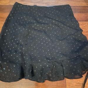 Forever 21 Black Bubble Mini Skirt